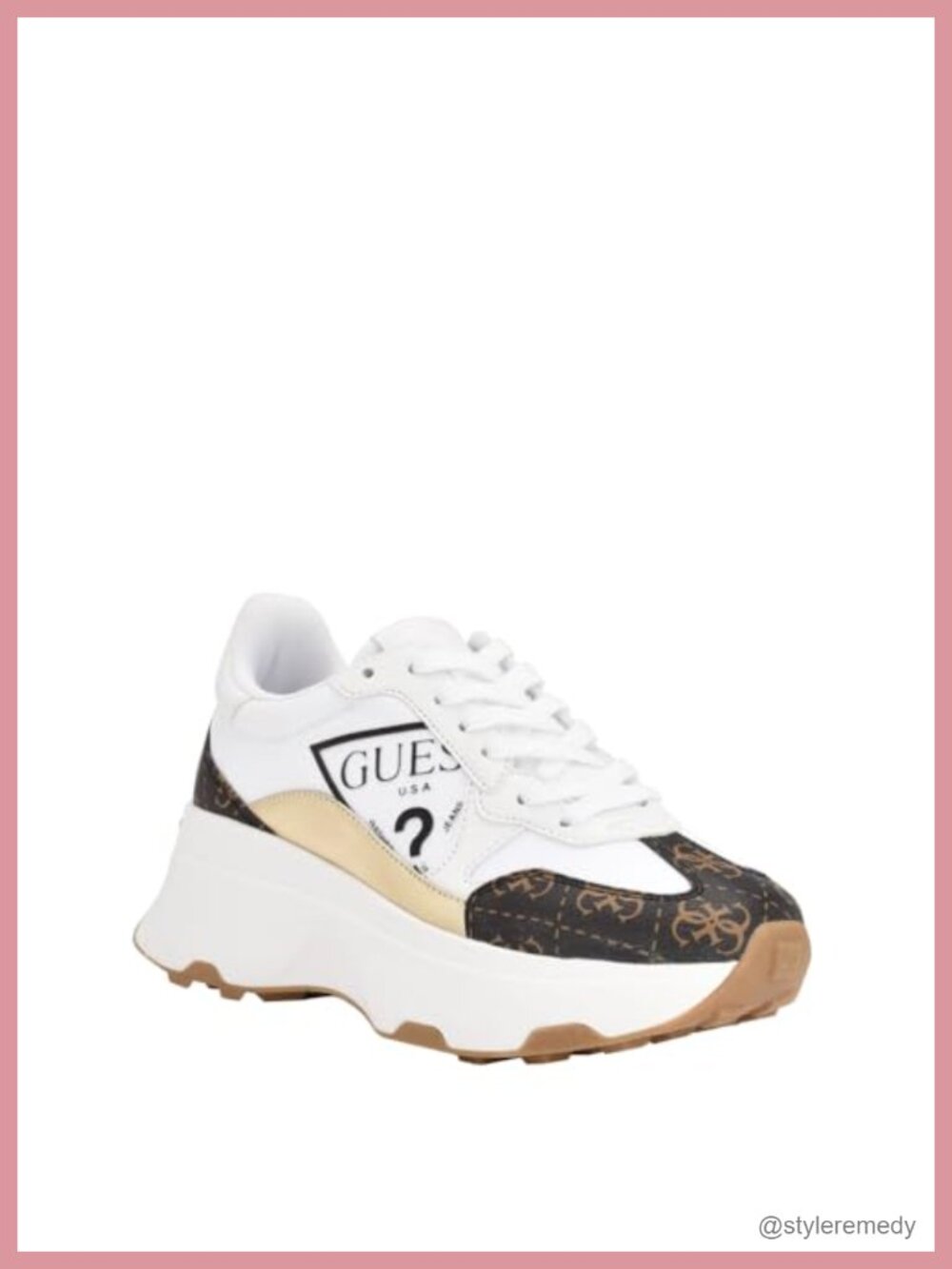 Guess Calebb Chunky Platform Sneaker Lace-Up Athletic Shoe